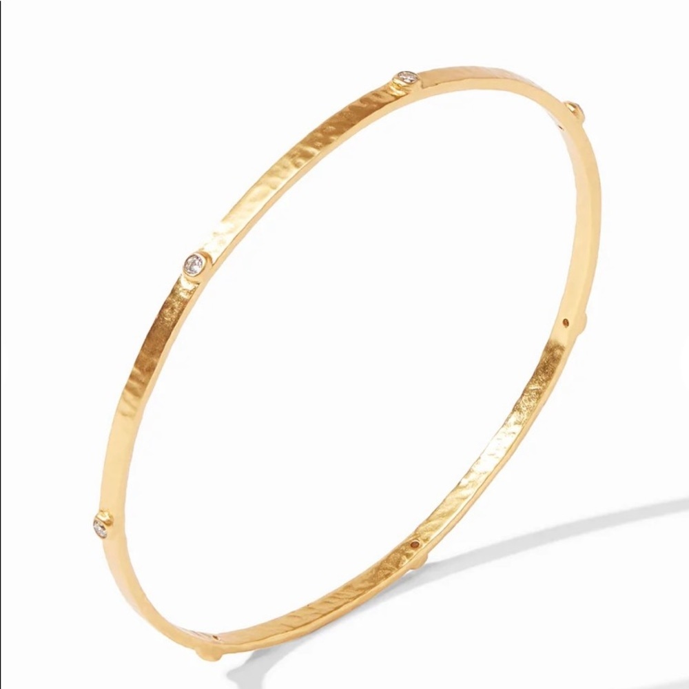 Julie Vos Crescent Stone Bangle